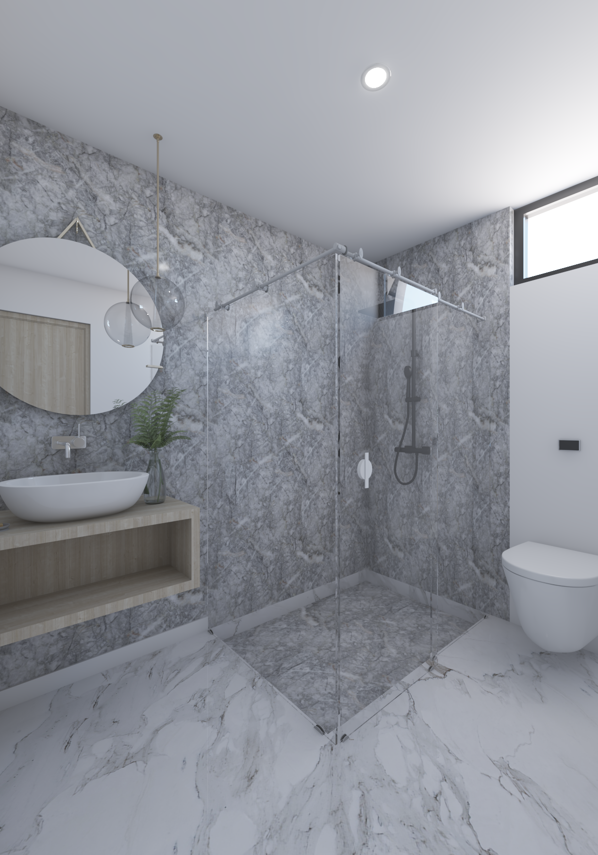 Baños departamento Guadalajara Baño completo con acabados modernos en departamento Torret Providencia