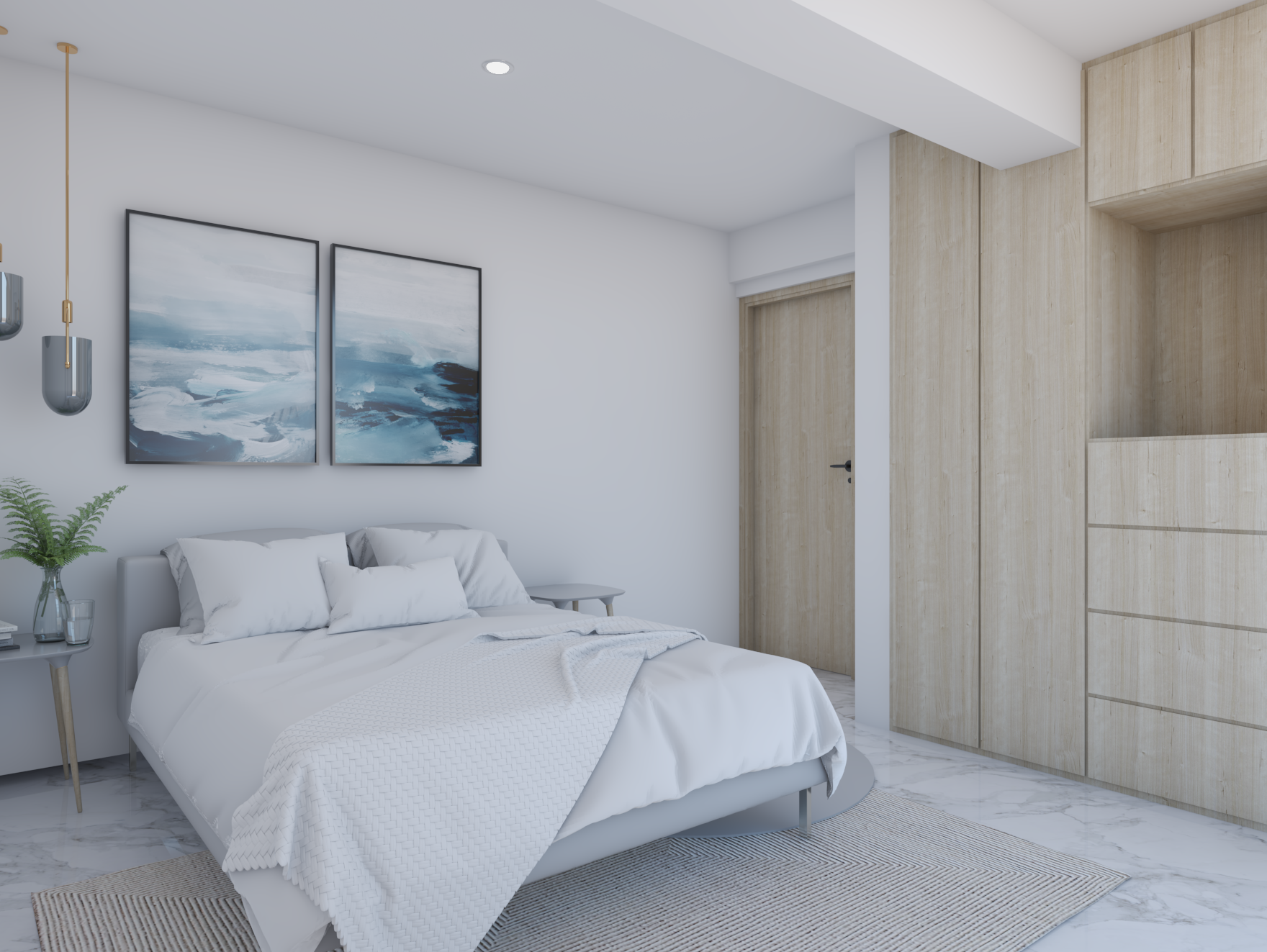 Recámara principal departamento Guadalajara Recámara amplia de departamento en venta Torret Providencia Guadalajara